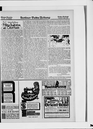 Berliner Volkszeitung vom 08.04.1928
