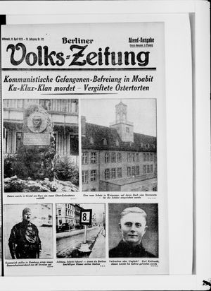 Berliner Volkszeitung on Apr 11, 1928