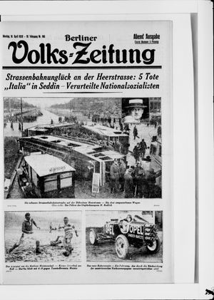 Berliner Volkszeitung vom 16.04.1928