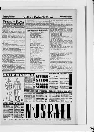 Berliner Volkszeitung vom 22.04.1928