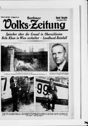 Berliner Volkszeitung vom 27.04.1928