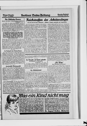 Berliner Volkszeitung vom 03.05.1928