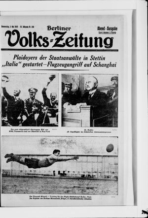 Berliner Volkszeitung vom 03.05.1928