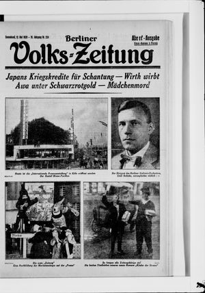 Berliner Volkszeitung vom 12.05.1928