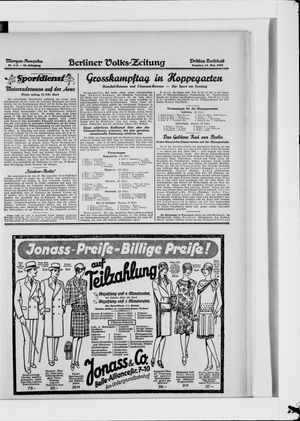 Berliner Volkszeitung vom 13.05.1928