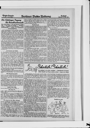 Berliner Volkszeitung on May 16, 1928