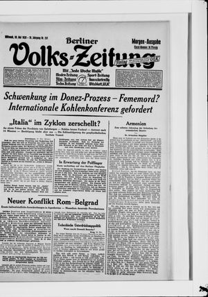 Berliner Volkszeitung vom 30.05.1928