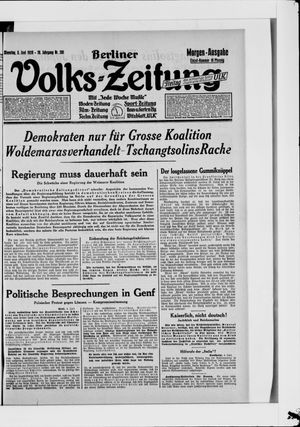 Berliner Volkszeitung vom 05.06.1928