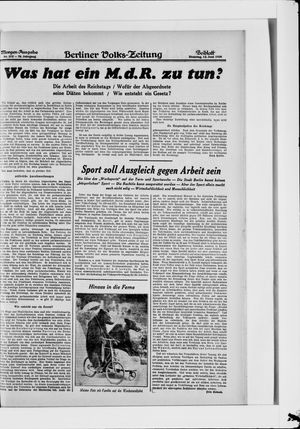 Berliner Volkszeitung on Jun 12, 1928