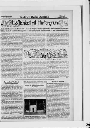 Berliner Volkszeitung vom 15.06.1928