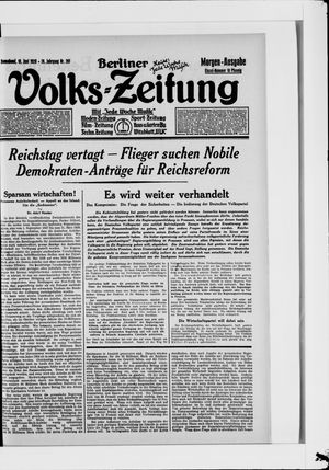 Berliner Volkszeitung vom 16.06.1928
