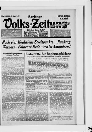 Berliner Volkszeitung vom 22.06.1928
