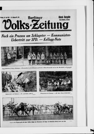 Berliner Volkszeitung vom 25.06.1928