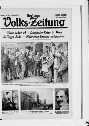 Berliner Volkszeitung vom 26.06.1928