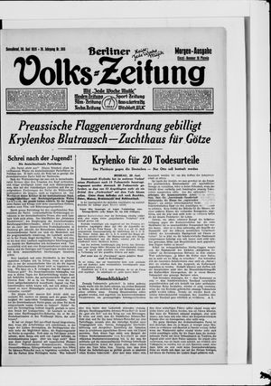 Berliner Volkszeitung vom 30.06.1928