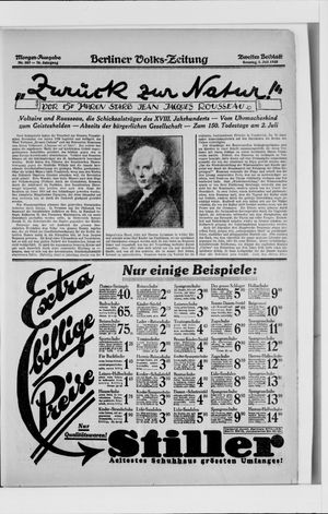 Berliner Volkszeitung vom 01.07.1928