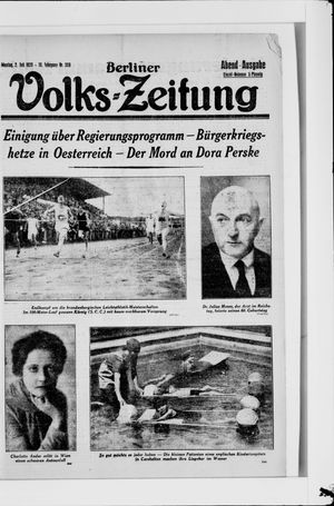 Berliner Volkszeitung vom 02.07.1928