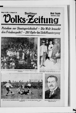 Berliner Volkszeitung vom 09.07.1928