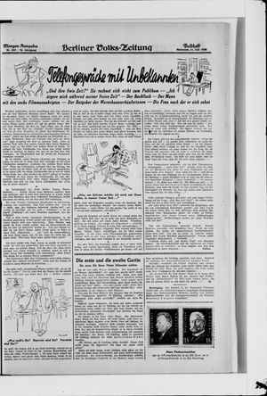 Berliner Volkszeitung vom 11.07.1928