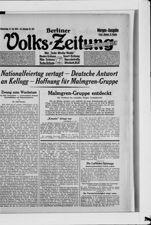Berliner Volkszeitung vom 12.07.1928