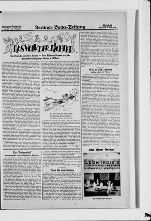 Berliner Volkszeitung vom 25.07.1928