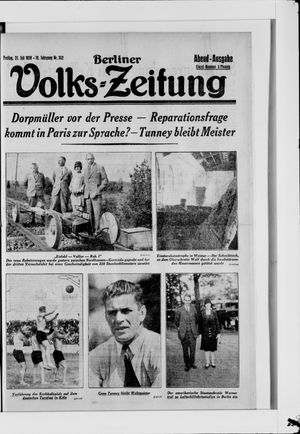 Berliner Volkszeitung vom 27.07.1928