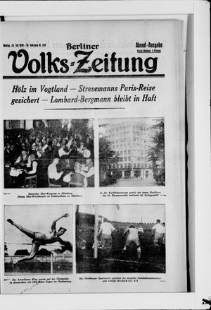 Berliner Volkszeitung vom 30.07.1928