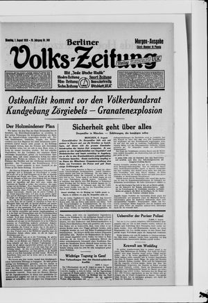 Berliner Volkszeitung vom 07.08.1928