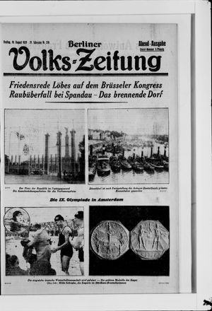 Berliner Volkszeitung on Aug 10, 1928