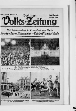 Berliner Volkszeitung vom 13.08.1928
