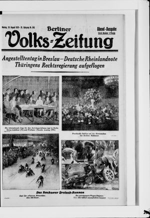 Berliner Volkszeitung vom 20.08.1928