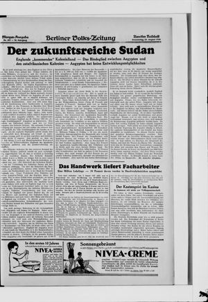 Berliner Volkszeitung vom 23.08.1928