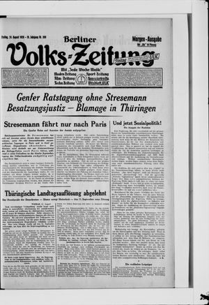 Berliner Volkszeitung vom 24.08.1928