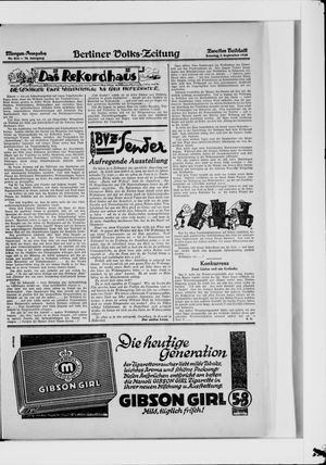Berliner Volkszeitung vom 02.09.1928