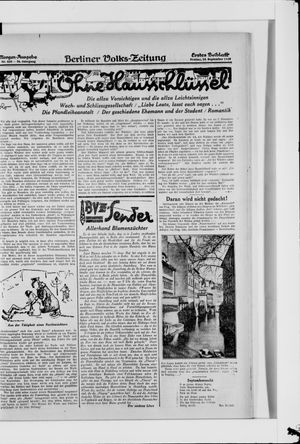 Berliner Volkszeitung vom 14.09.1928