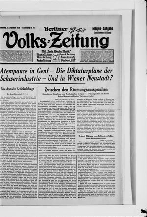 Berliner Volkszeitung vom 15.09.1928