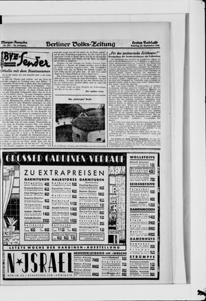 Berliner Volkszeitung vom 16.09.1928