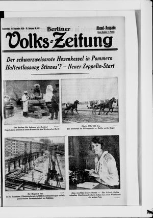 Berliner Volkszeitung vom 20.09.1928