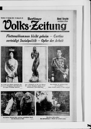Berliner Volkszeitung on Sep 29, 1928
