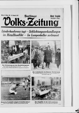 Berliner Volkszeitung vom 22.10.1928