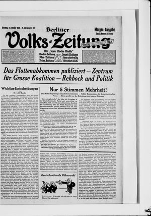 Berliner Volkszeitung vom 23.10.1928