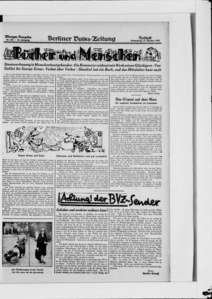 Berliner Volkszeitung vom 25.10.1928