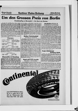 Berliner Volkszeitung vom 11.11.1928