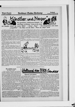 Berliner Volkszeitung vom 13.11.1928