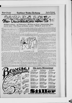 Berliner Volkszeitung vom 18.11.1928