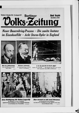 Berliner Volkszeitung vom 24.11.1928