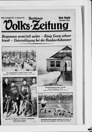 Berliner Volkszeitung vom 26.11.1928