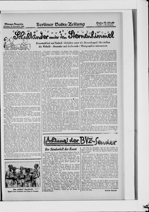 Berliner Volkszeitung vom 27.11.1928