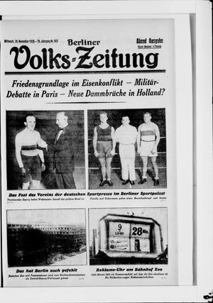 Berliner Volkszeitung vom 28.11.1928