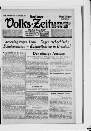 Berliner Volkszeitung vom 30.11.1928